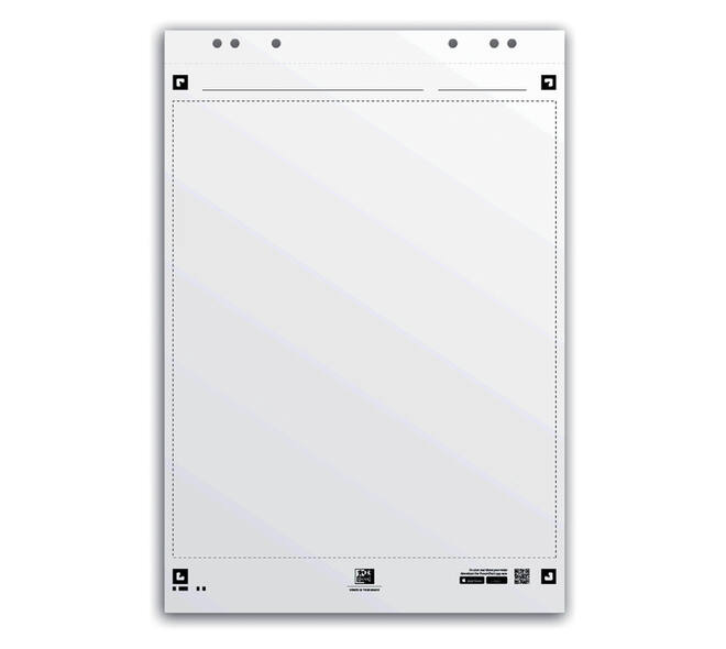 Flipoverpapier Oxford smart 650x980mm blanco 90 gram 20 vel