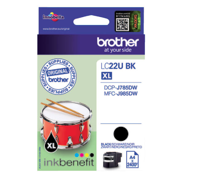 Inktcartridge Brother LC-22UBK zwart
