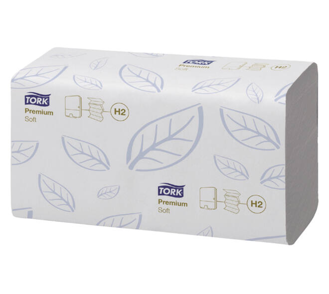 Handdoek Tork H2 Xpress Premium multifold 2-laags 212x340mm 21x110 vel wit 100288