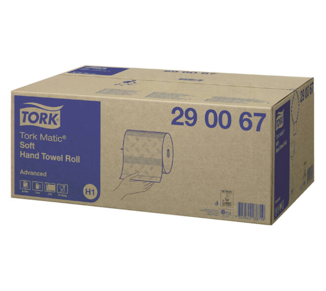 Handdoekrol Tork H1 Matic Advanced 2-laags 150m wit 290067