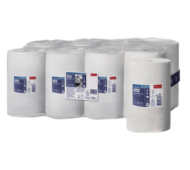 Poetspapier Tork M1 Plus Advanced 2-laags 75m wit 101221