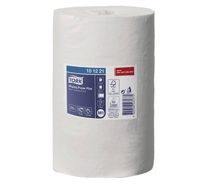 Poetspapier Tork M1 Plus Advanced 2-laags 75m wit 101221