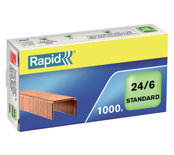 Nieten Rapid 24/6 verkoperd standaard 1000 stuks