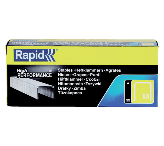 Nieten Rapid 13/8 gegalvaniseerd standaard 5000 stuks