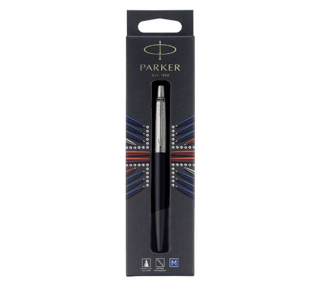 Balpen Parker Jotter Bond street black CT medium blister à 1 stuk