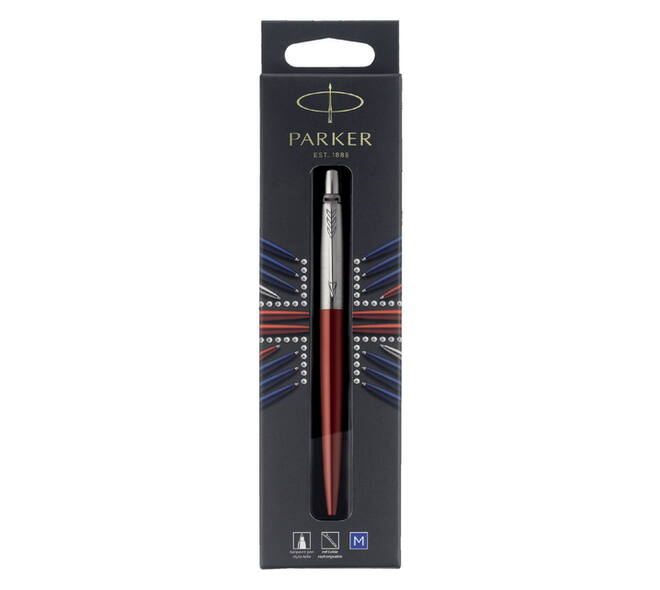 Balpen Parker Jotter Kensington red CT medium blister à 1 stuk