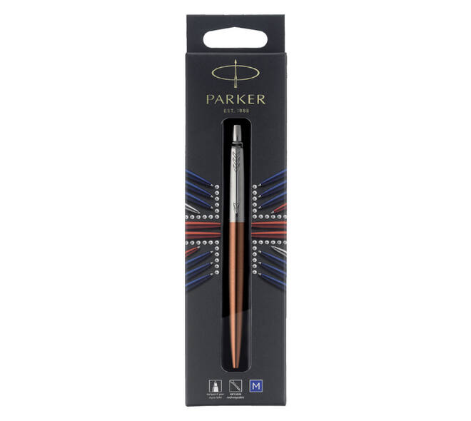 Balpen Parker Jotter Chelsea orange CT medium blister à 1 stuk