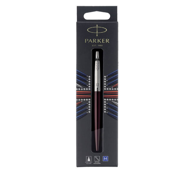 Balpen Parker Jotter Victoria violet CT medium blister à 1 stuk