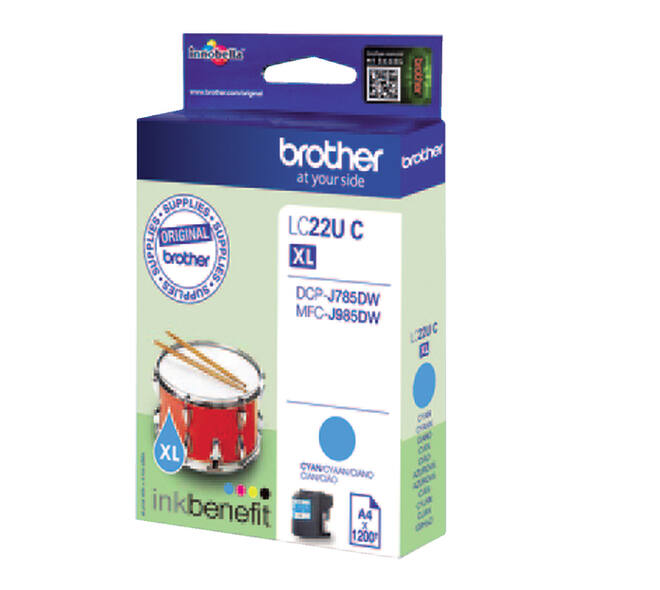 Inktcartridge Brother LC-22UC blauw