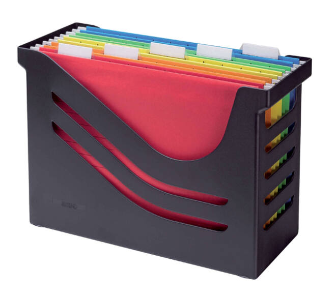 Hangmappenbox Djois Re-Solution + 5 hangmappen zwart