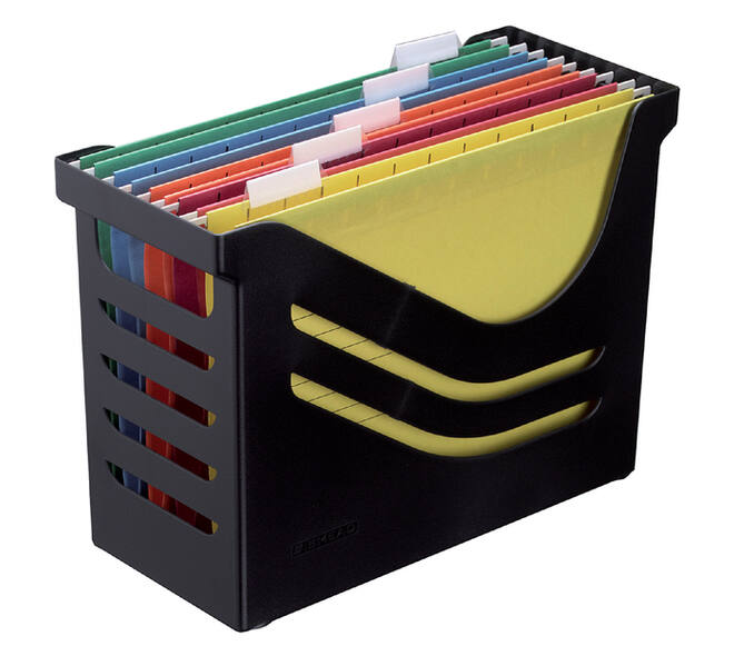 Hangmappenbox Djois Re-Solution + 5 hangmappen zwart