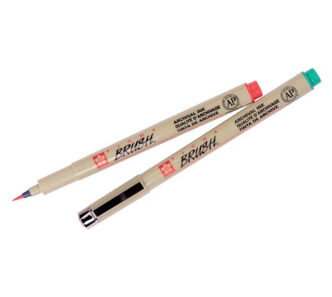 Brushstift Bruynzeel Sakura Pigma assorti 9 stuks