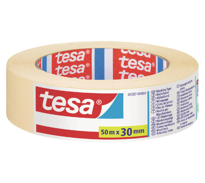 Afplaktape tesa®  Economy 30mmx50m geel