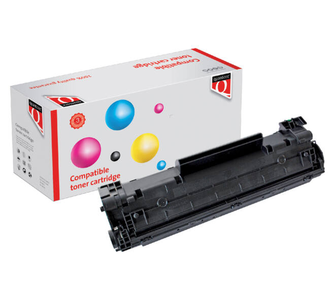 Tonercartridge Quantore alternatief tbv HP CB436A 36A zwart HC