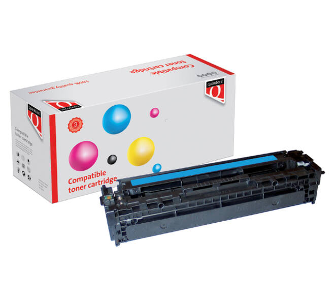 Tonercartridge Quantore alternatief tbv HP CB541A 125A blauw
