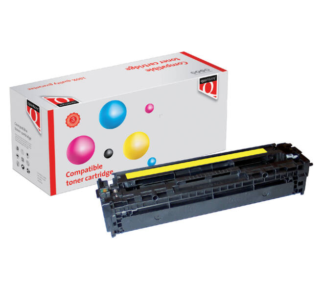 Tonercartridge Quantore alternatief tbv HP CB542A 125A geel