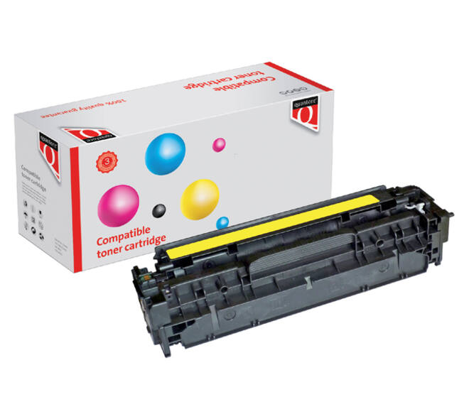 Tonercartridge Quantore alternatief tbv HP CC532A 304A  geel
