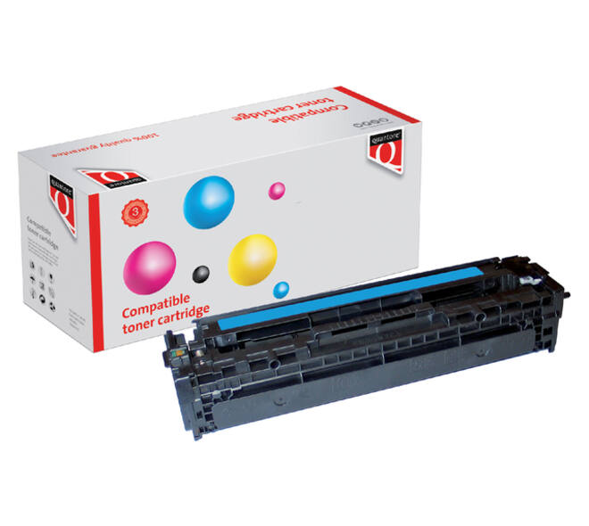 Tonercartridge Quantore alternatief tbv HP CE321A 128A blauw