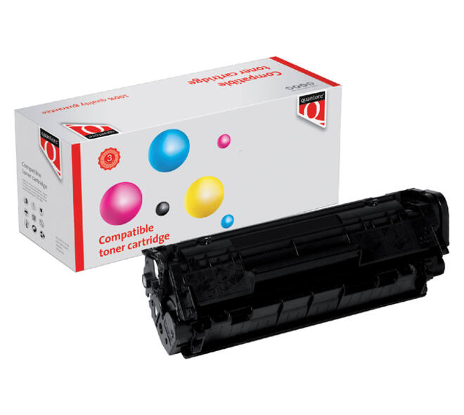 Tonercartridge Quantore alternatief tbv HP Q2612A 12A zwart