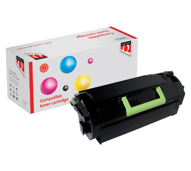 Tonercartridge Quantore alternatief tbv Lexmark 52D0HA0 zwart