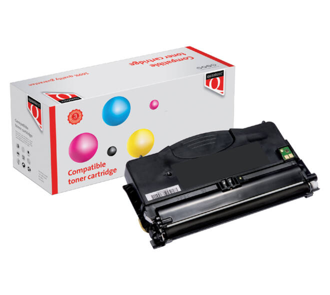 Tonercartridge Quantore alternatief tbv Lexmark 12016SE zwart