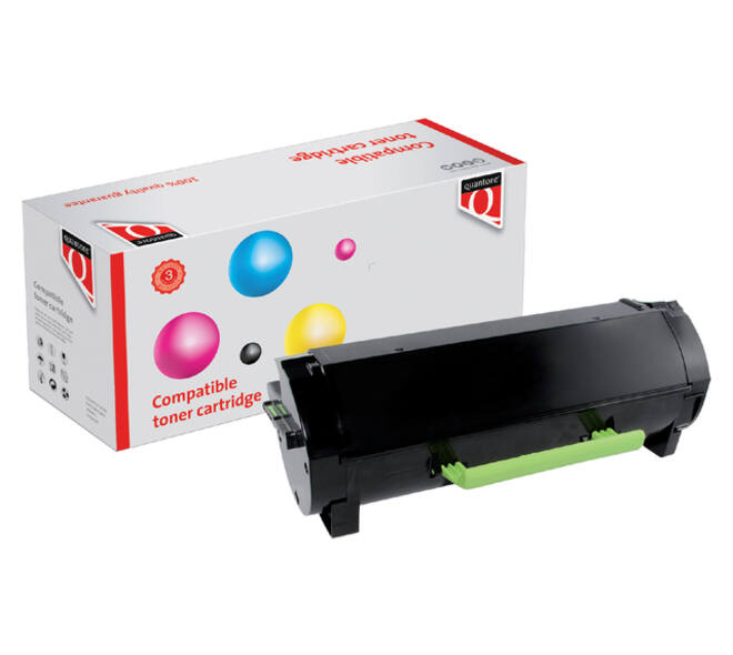 Tonercartridge Quantore alternatief tbv Lexmark 60F2H00 zwart