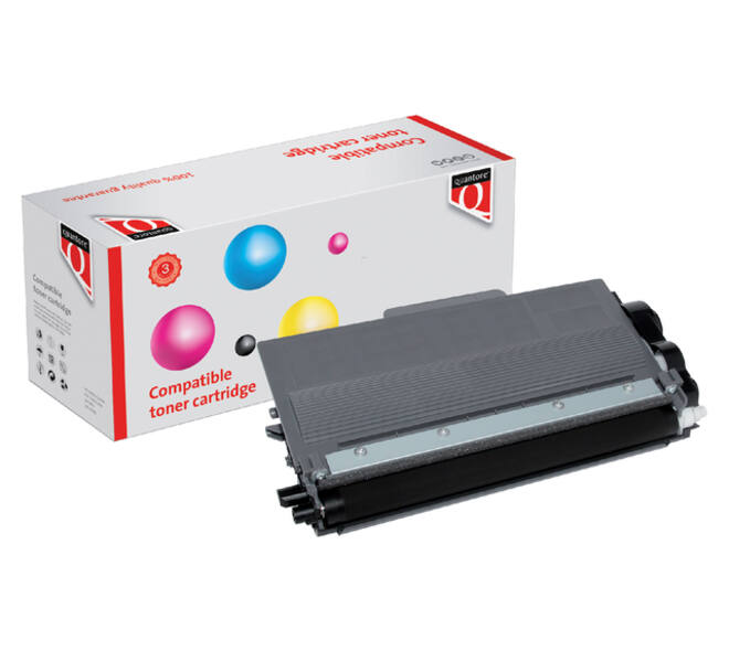 Toner Quantore alternatief tbv Brother TN-3380BK zwart