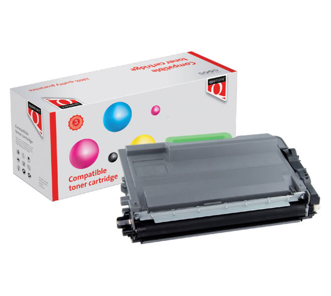 Toner Quantore alternatief tbv Brother TN-3480BK zwart