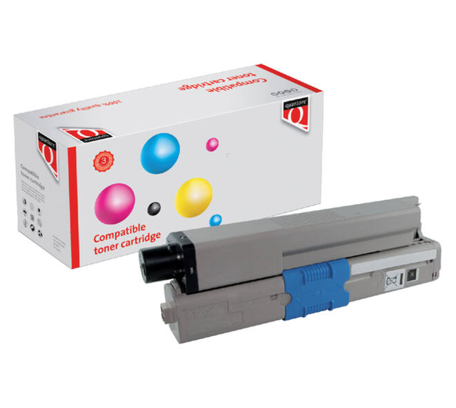 Toner Quantore alternatief tbv Oki 44973508 zwart