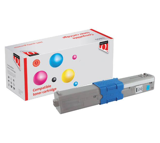 Toner Quantore alternatief tbv Oki 44469724 blauw