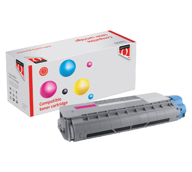 Toner Quantore alternatief tbv Oki 44315306 rood