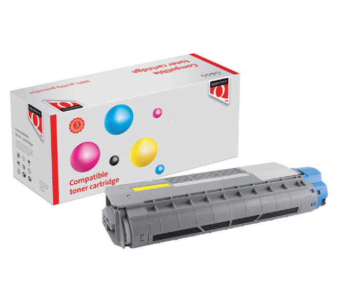 Toner Quantore alternatief tbv Oki 44315305 geel