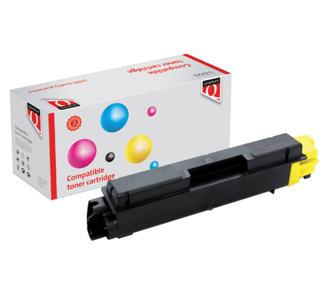 Toner Quantore alternatief tbv Kyocera TK-580Y geel