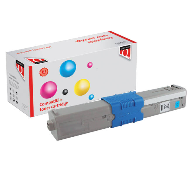 Toner Quantore alternatief tbv Oki 44973535 blauw