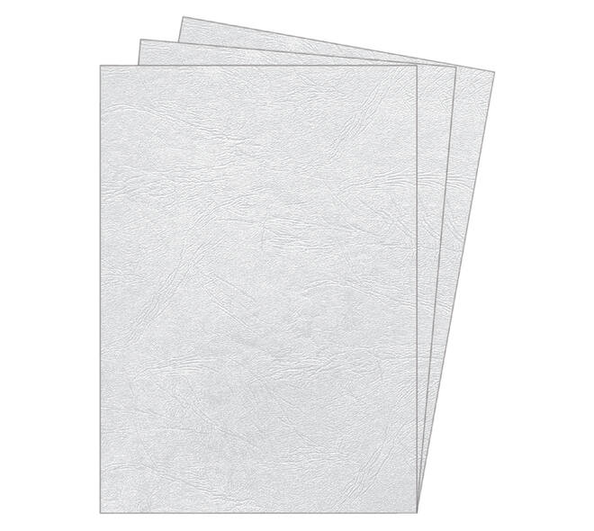 Voorblad Fellowes A4 lederlook wit 100 stuks
