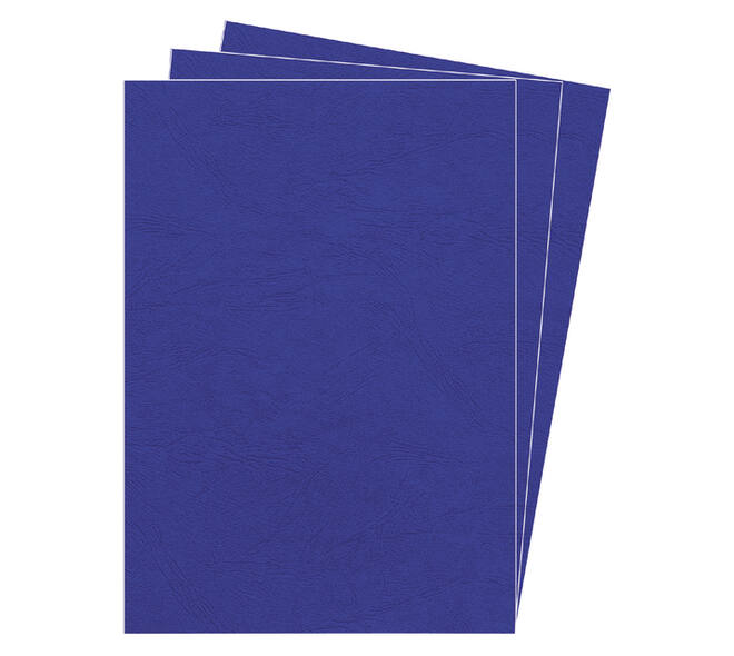 Voorblad Fellowes A4 lederlook royal blauw 100 stuks