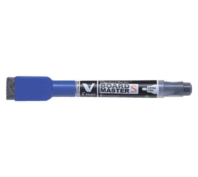 Whiteboardmarker Pilot met wisser rond extra fijn blauw