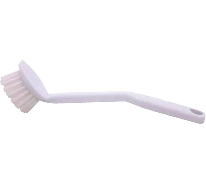 Afwasborstel Cleaninq basis plastic met ronde kop wit