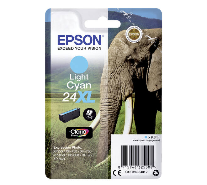 Inktcartridge Epson 24XL T2435 lichtblauw