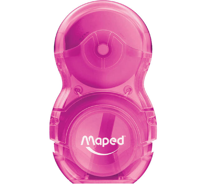 Puntenslijper Maped Loopy 1gaats met gum display á 24 stuks assorti