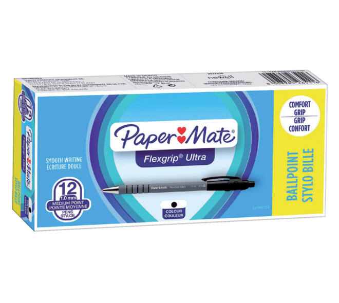 Balpen Paper Mate Flexgrip Ultra medium zwart