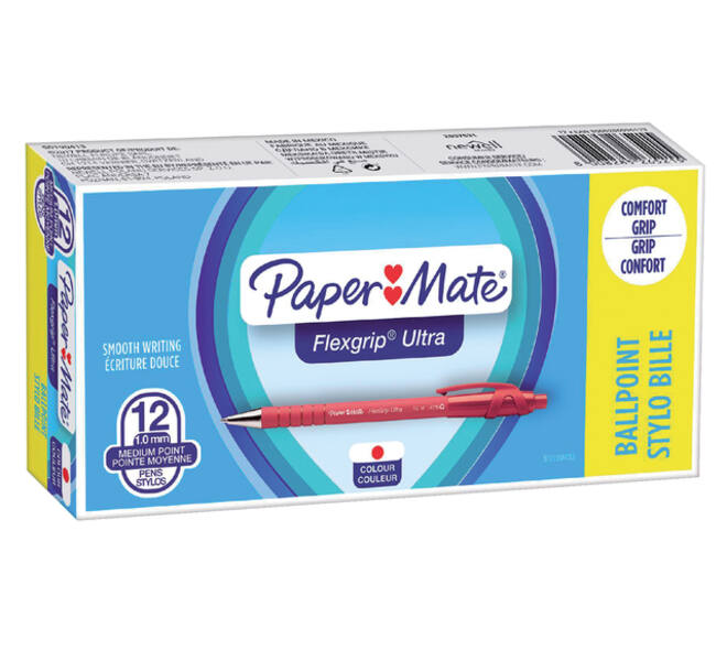 Balpen Paper Mate Flexgrip Ultra medium rood
