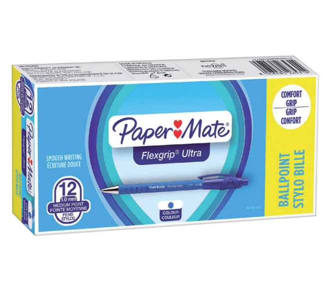 Balpen Paper Mate Flexgrip Ultra medium blauw