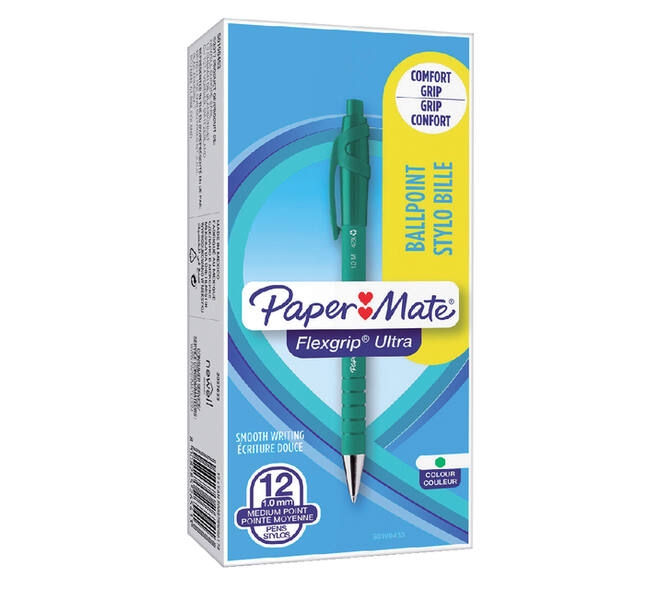 Balpen Paper Mate Flexgrip Ultra medium groen
