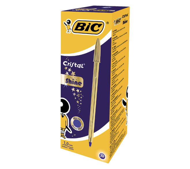 Balpen BIC Cristal medium goud