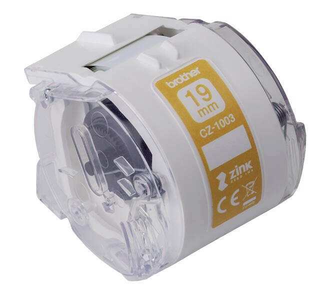Etiket Brother CZ-1003 multifunctioneel 19mm 1 rol á 5m wit