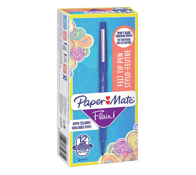 Fineliner Paper Mate Flair Original medium blauw