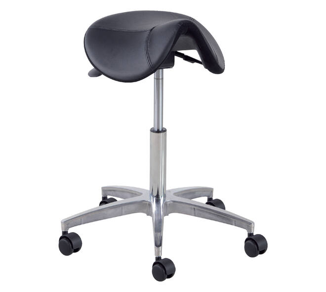 Zadelkruk Matera medium aluminium voetenkruis hoogte 54-72cm