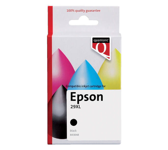 Inktcartridge Quantore alternatief tbv Epson 29XL T299140 zwart