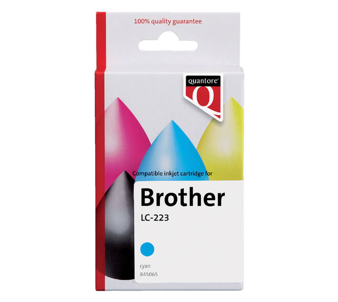 Inktcartridge Quantore alternatief tbv Brother LC-223 blauw